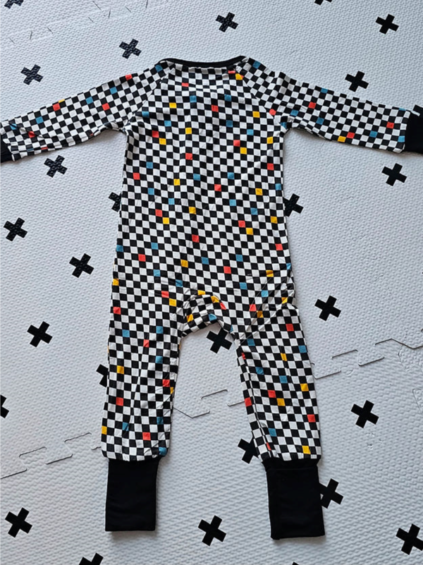 Pyjama à carreaux colorés de Bébé Urbain